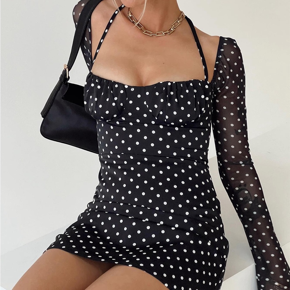 SOLD Princess Polly Dyer Polka Dot Mini Dress